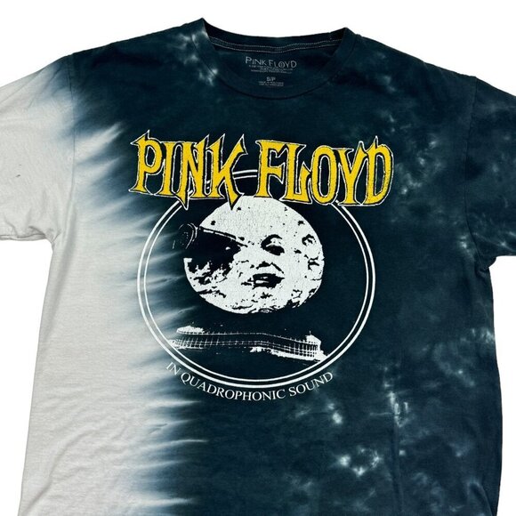 Pink Floyd In Quadrophonic Sound Logo Graphic Tie-Dye T-Shirt Men's Size Small - Picture 2 of 4